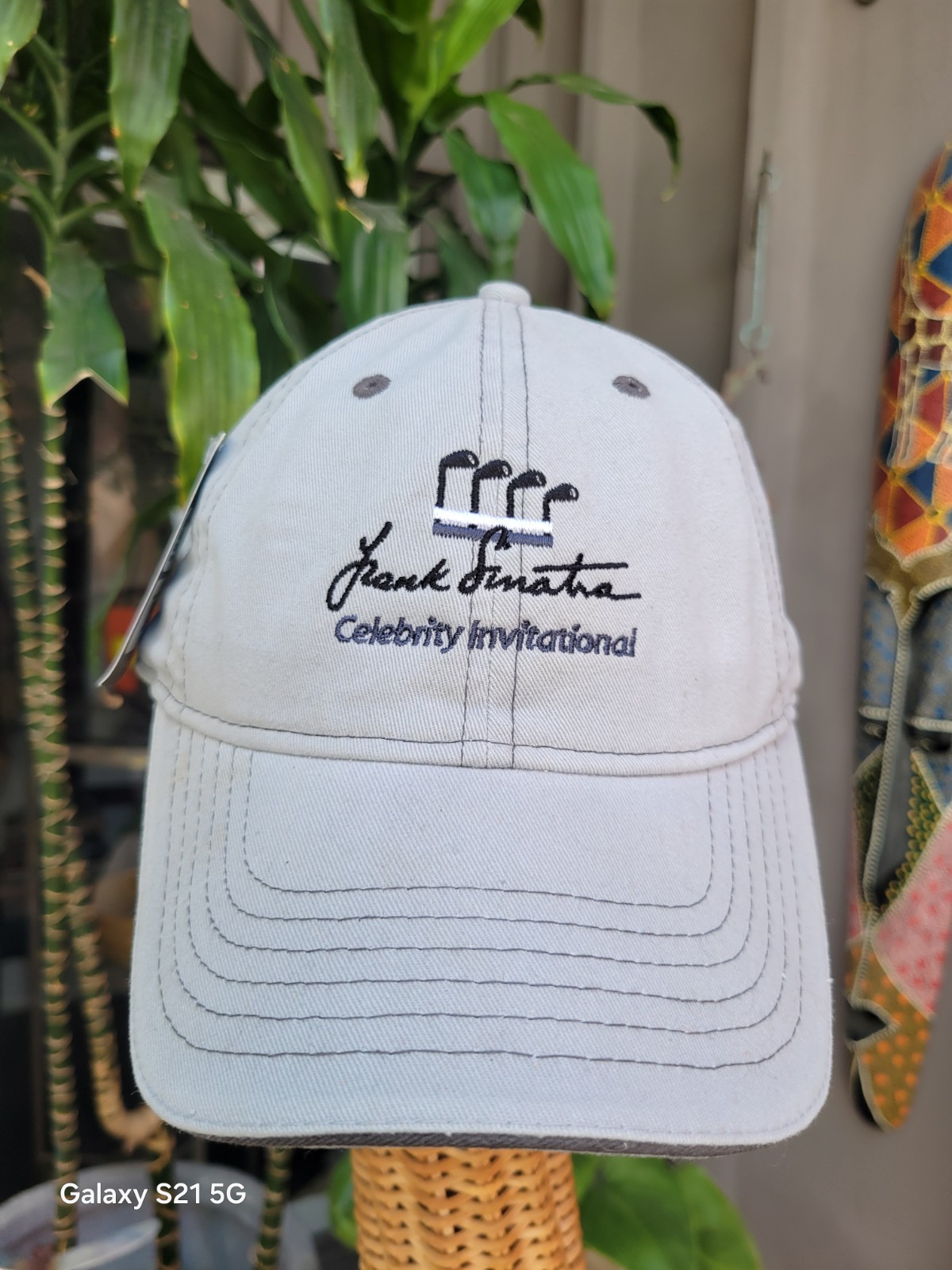 Frank Sinatra Celebrity Golf Invitational Logo Gray Baseball Cap By Ashworth NWT