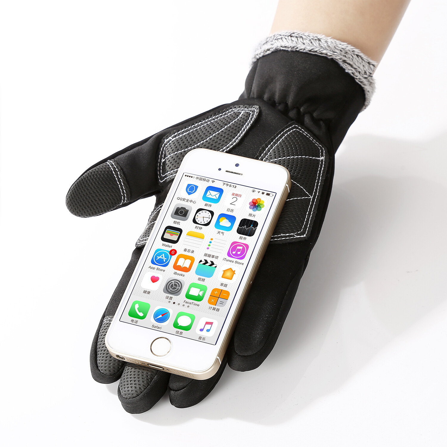 Winter Thermal Gloves Touchscreen Waterproof Windproof Ski Non-Slip Grips Gloves