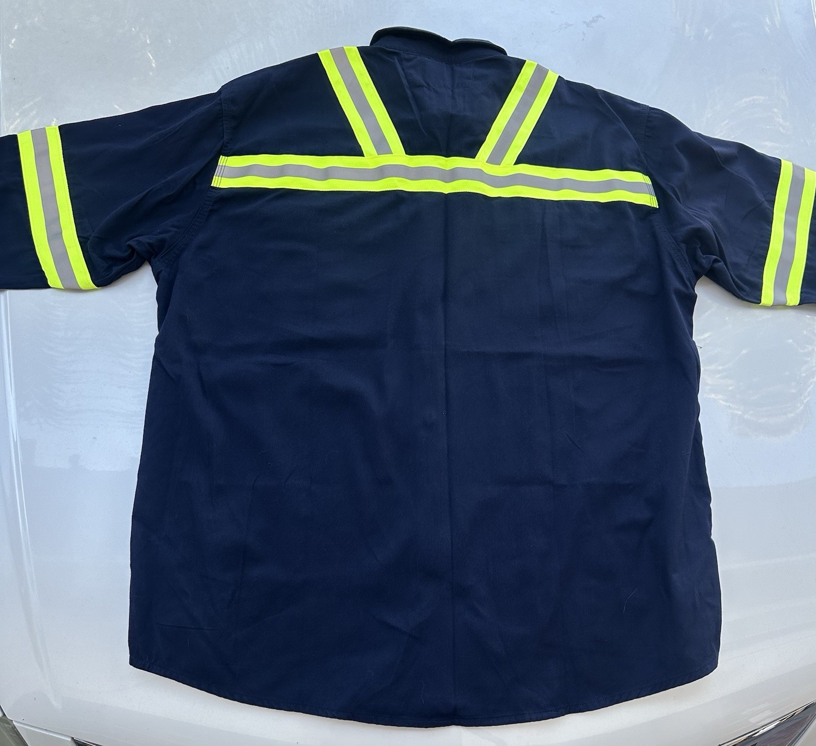 Lot Of 2 Carhartt FR Hi Visibility CAT 2 Lightweight Shirts Size Large Regular