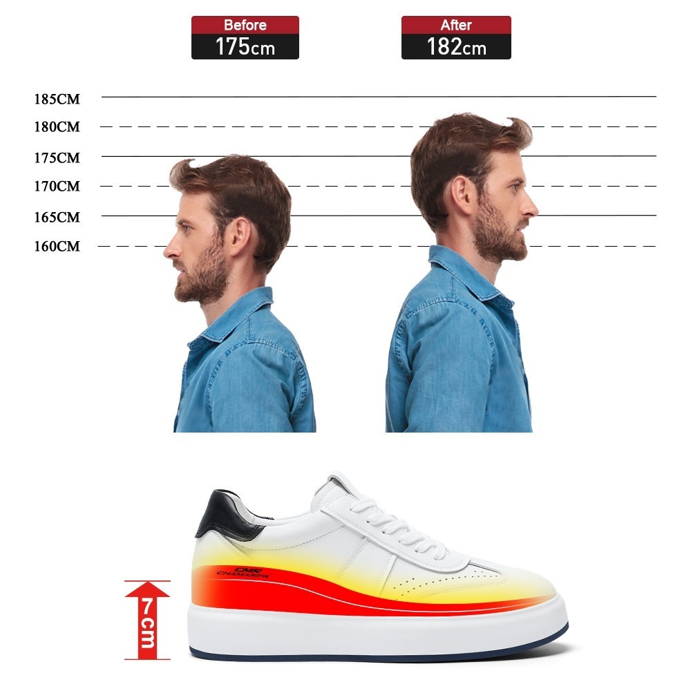 CHAMARIPA ELEVATOR SHOES MEN HIGH INCREASE 2.76″