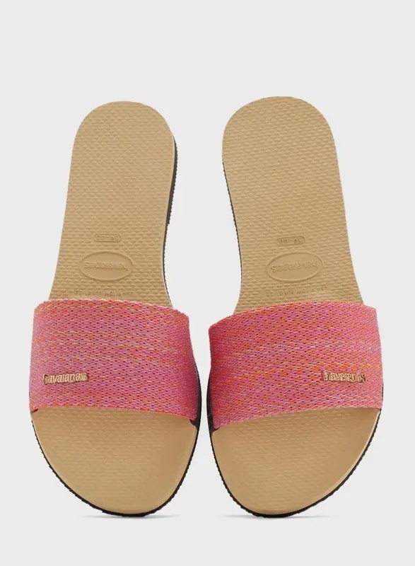 Havaianas You Malta Sandals Women’s 41/42/US11/12 Pink Cushioned Footbed Slip On
