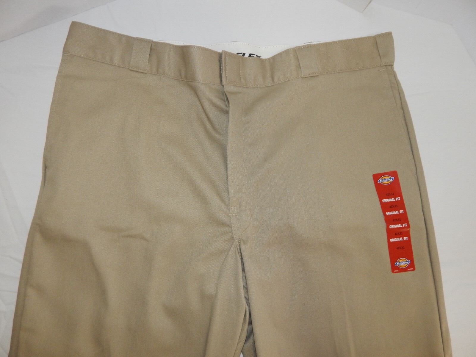 Dickies Men’s 874 khaki Work Pant Original Fit -FLEX- size 42×32 New With Tags