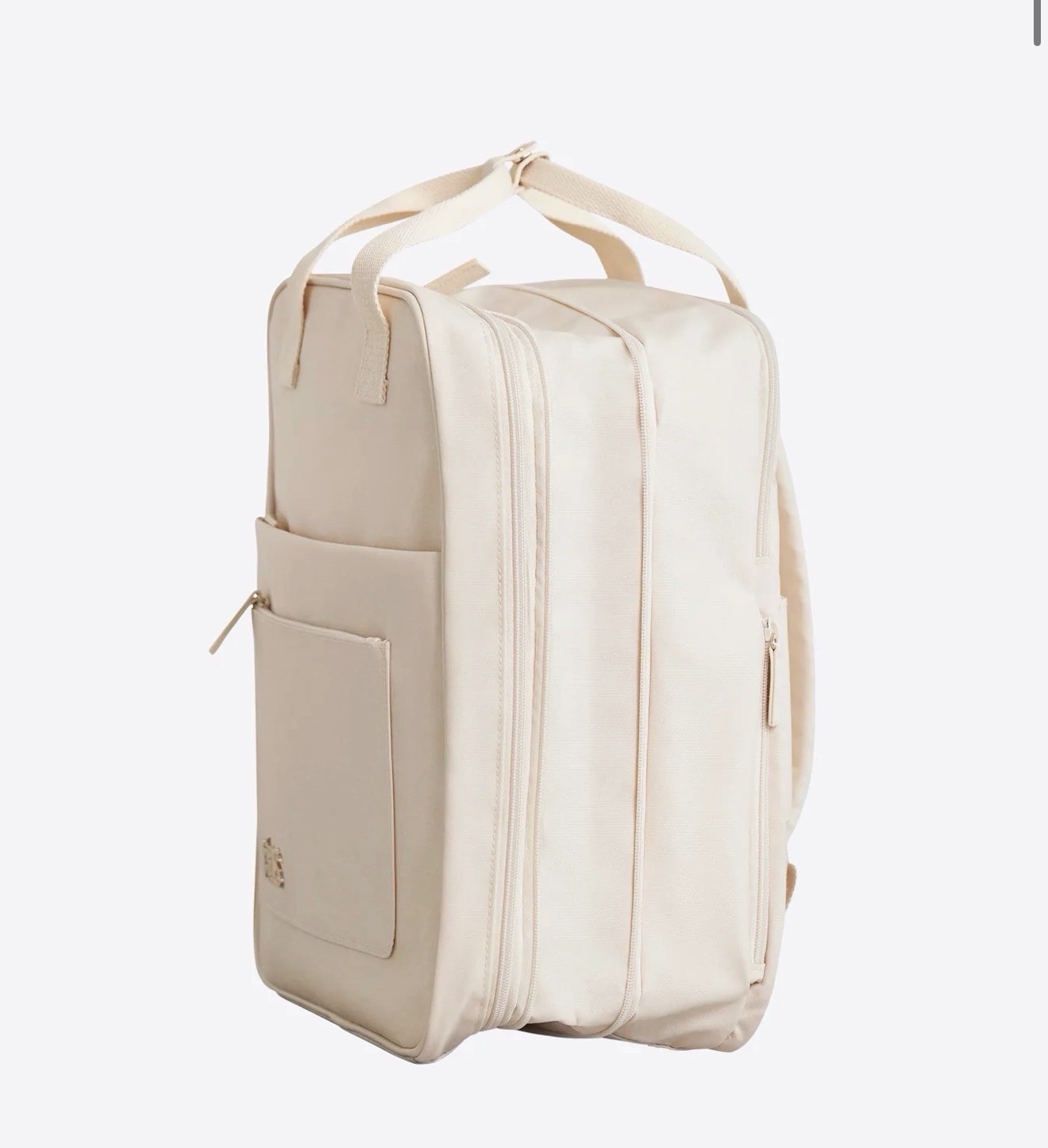 BÉIS Expandable Backpack Beige New with Tags