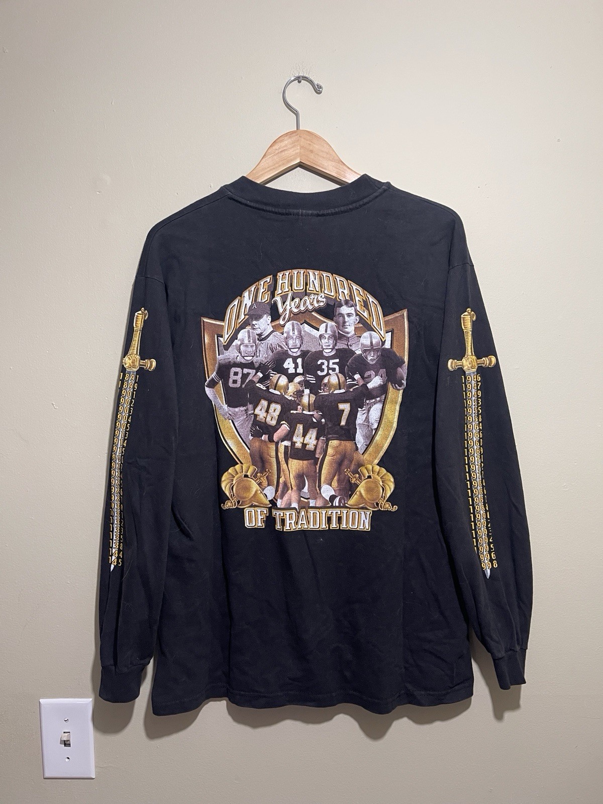 Vintage 1999 US Army Vs US Navy Football Game T Shirt Men’s Large Black