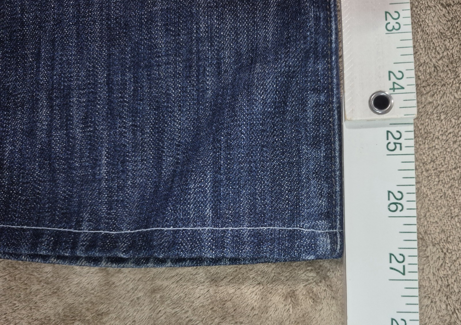 Rock & Republic Men’s Button Fly Blue Jeans Sz 33×27 Comfort Bootcut Made USA