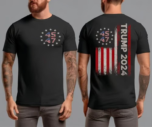 Trump 2024 MAGA 45 47 Missed Me Never Surrender Legend Flag PA Shooting T-Shirt