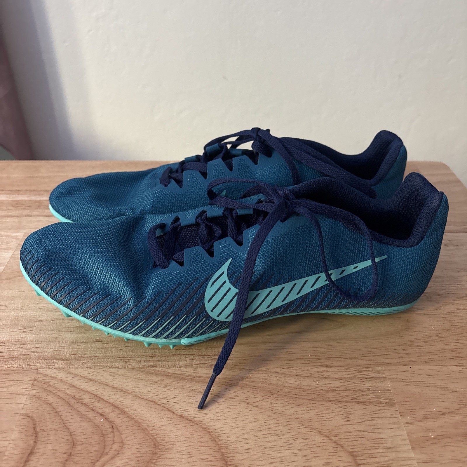 Nike Zoom Rival Track Field Spikes Teal AH1020-300 – Size 9