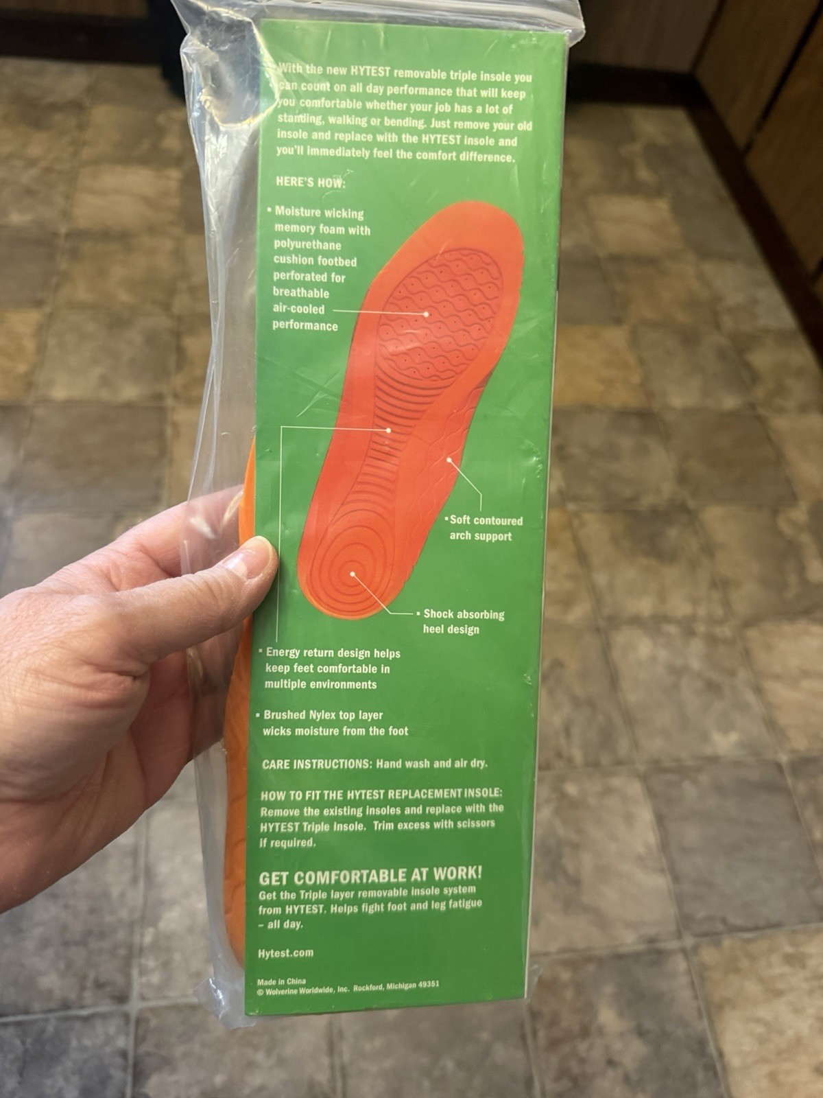 Hytest Triple Layer Removable Insole System Men’s 8 Or Women’s 10 New