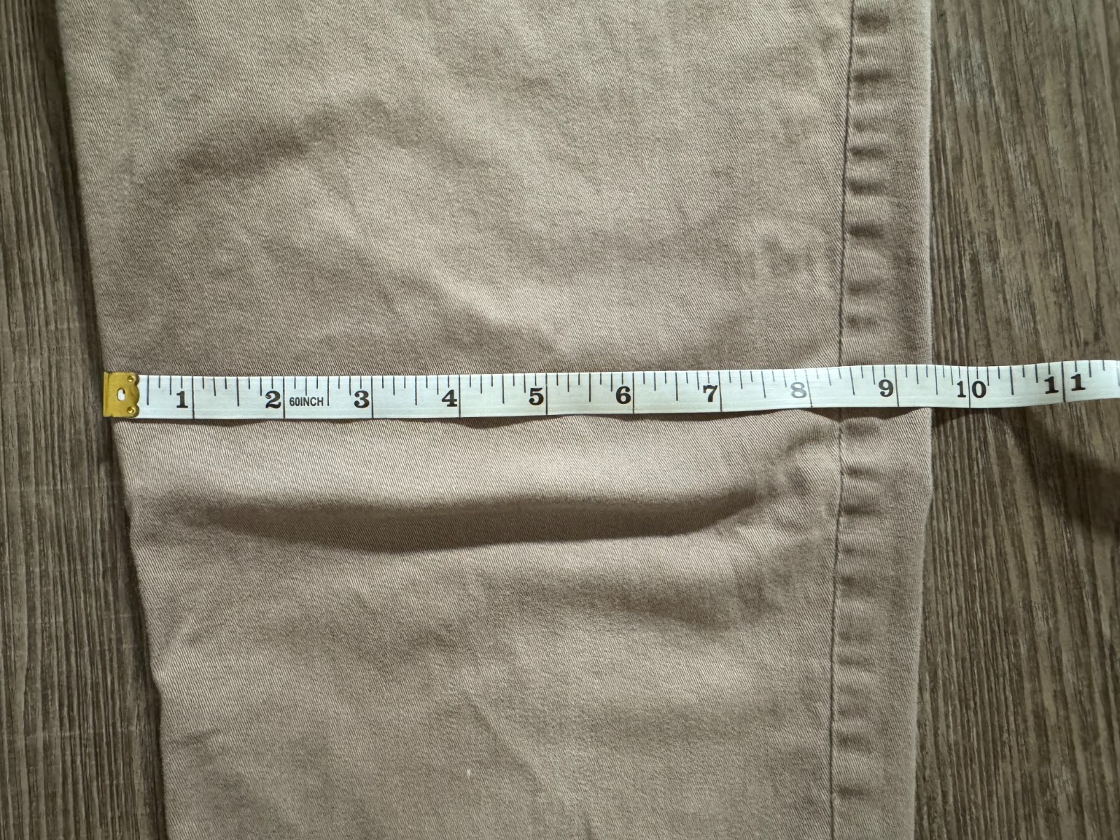 DKNY Slim Twill Pants, Tan 98% Cotton 2% Elastane, “38 x 34”