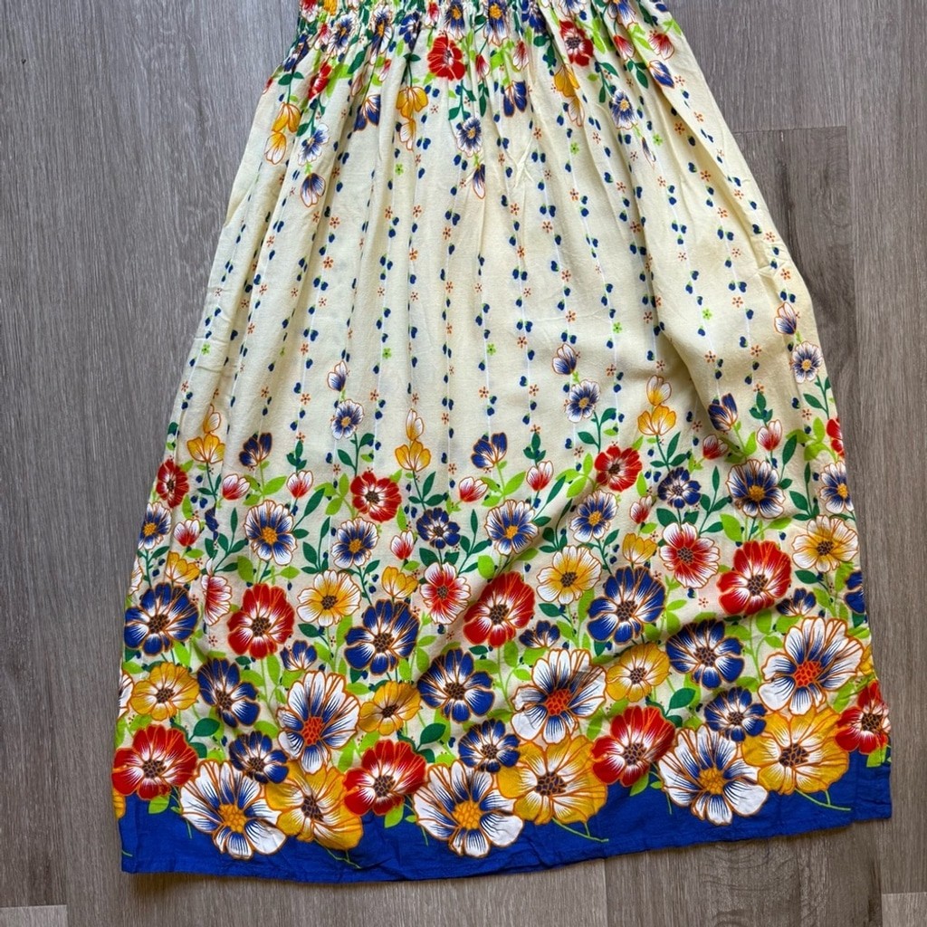 Source Unknown Multicolor Floral Mini Sundress Size S Beach Resortwear Summer
