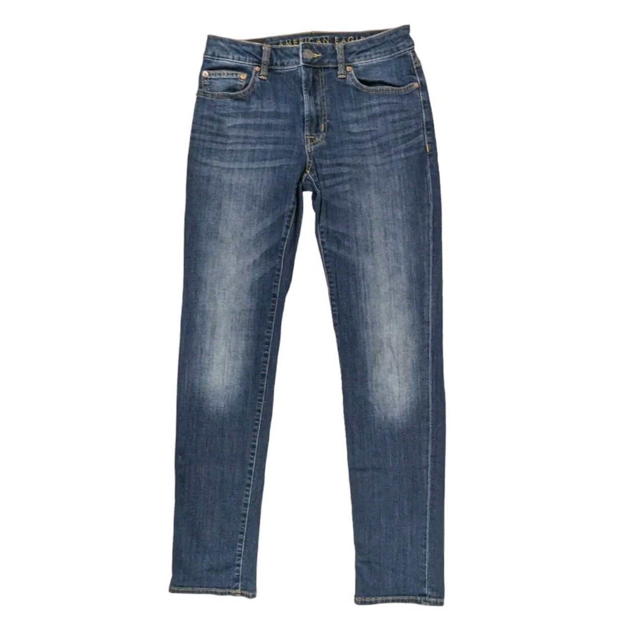 American Eagle Flex Slim Straight Denim Jeans Men’s Size 29 x 32 Blue Distressed