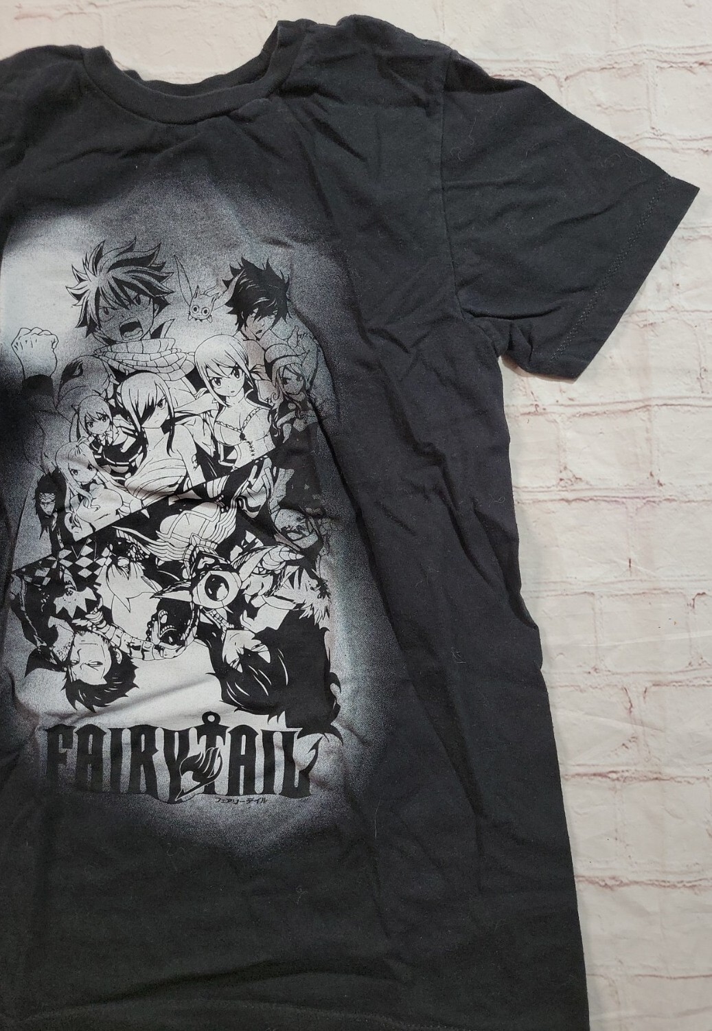 Fairy Tail T-Shirt Size Small Character Manga Anime Black Japanese