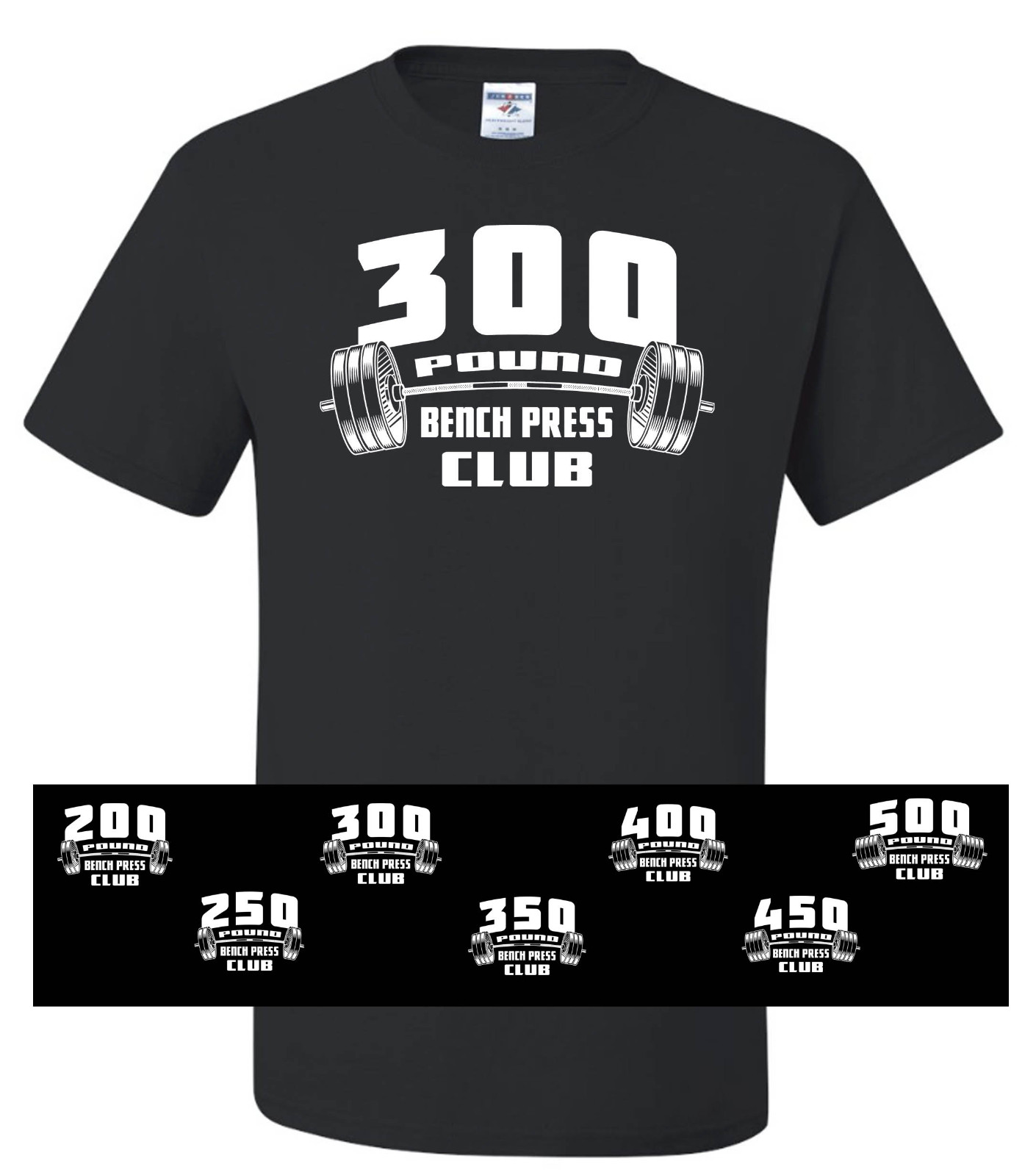Bench Press CLUB 50/50 T-shirt – Powerlifting Gym Bodybuilding Fitness Lifting