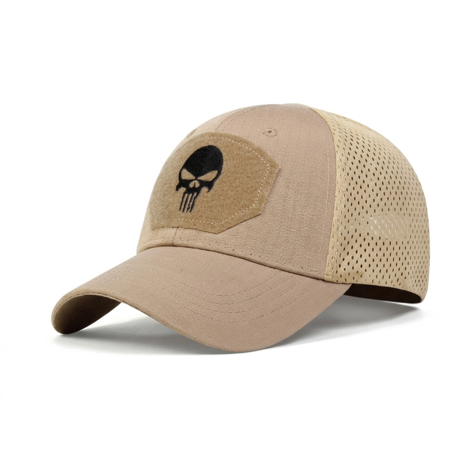 Tactical Baseball Cap Skull Patch Camo Mesh Operator Hat Men Adjustable Military