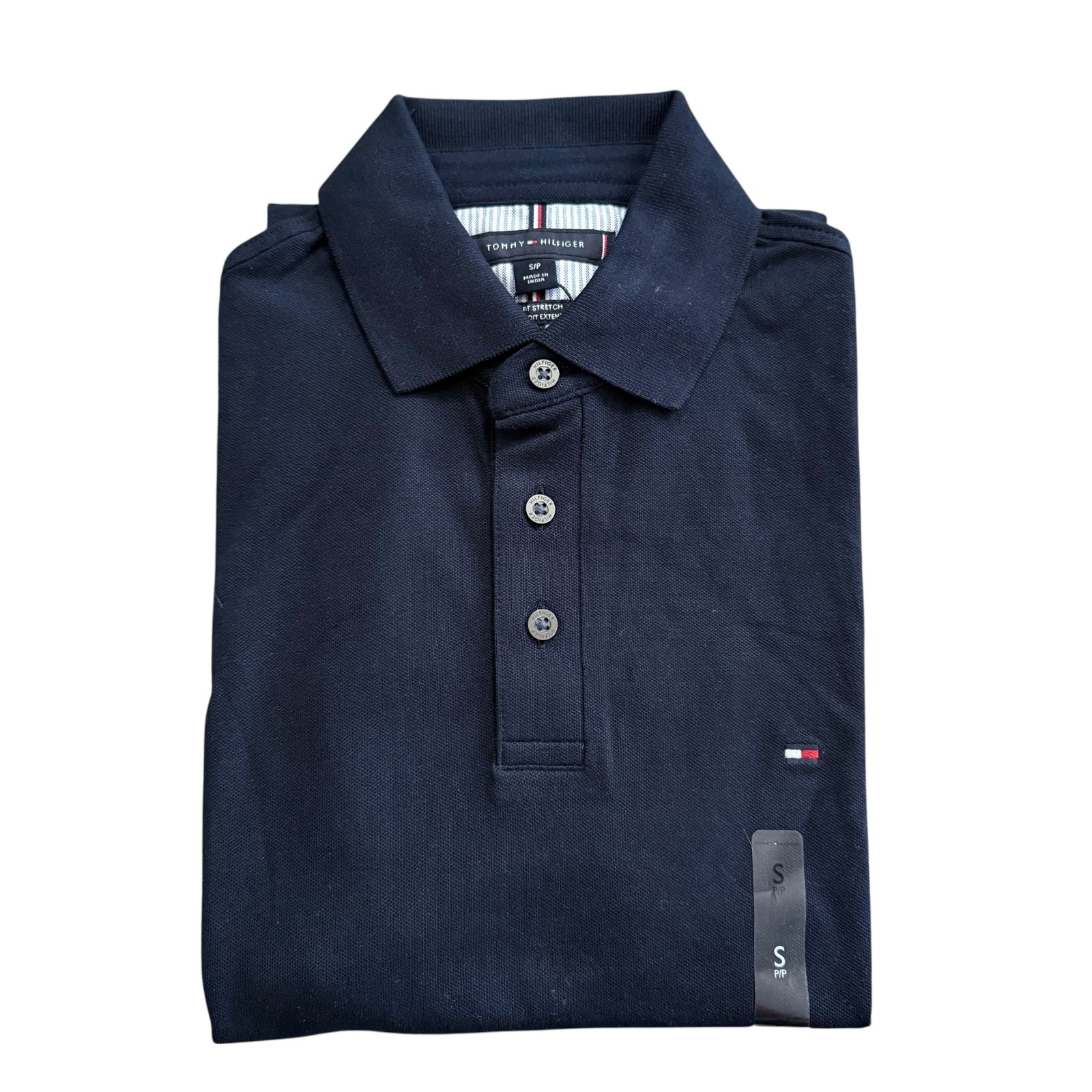 Tommy Hilfiger Men’s Solid Stretch Cotton Mesh Slim fit Short Sleeve Polo All Sz