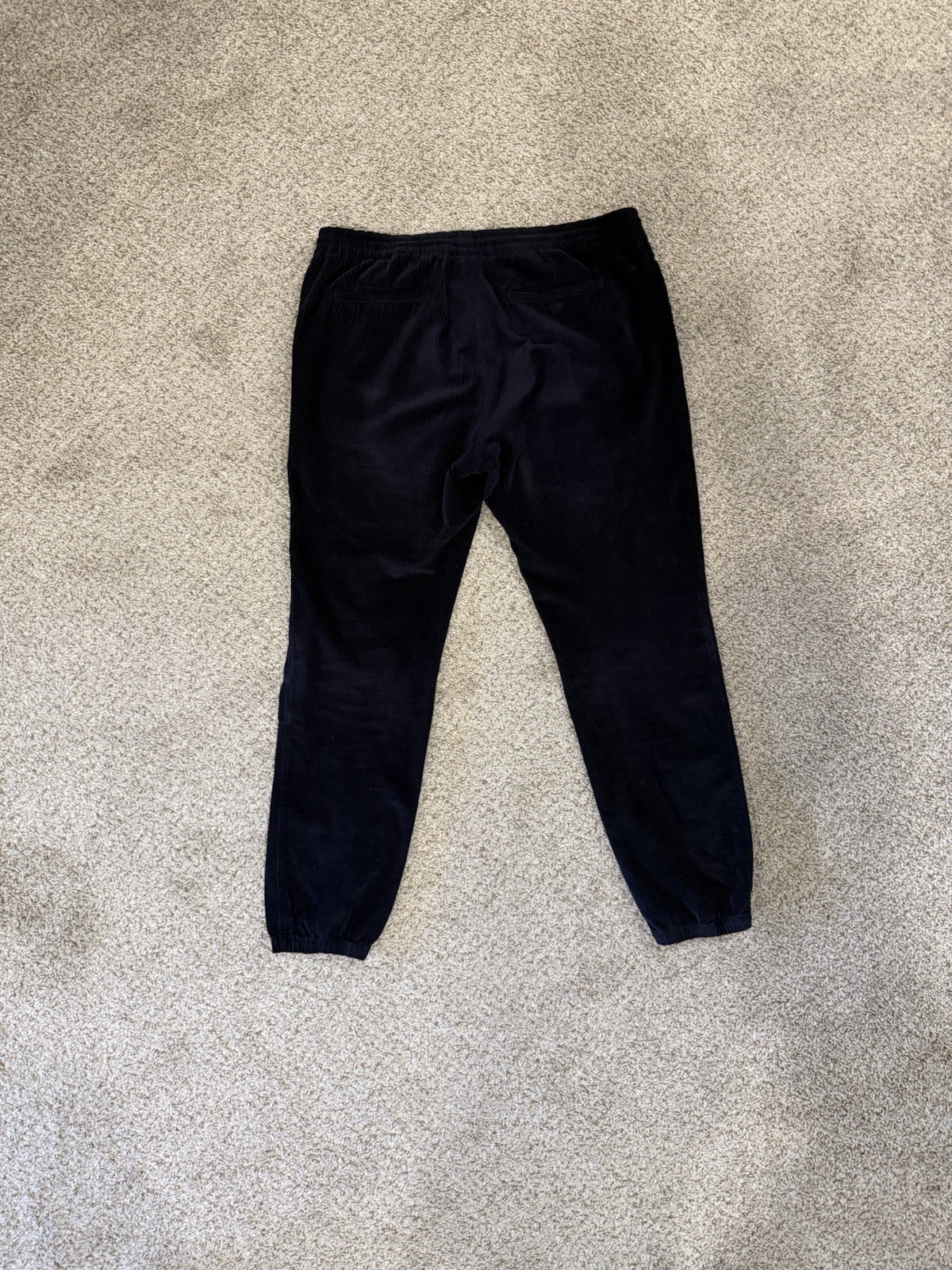 Z Zegna Navy Corduroy Drawstring Pants Size 36/52