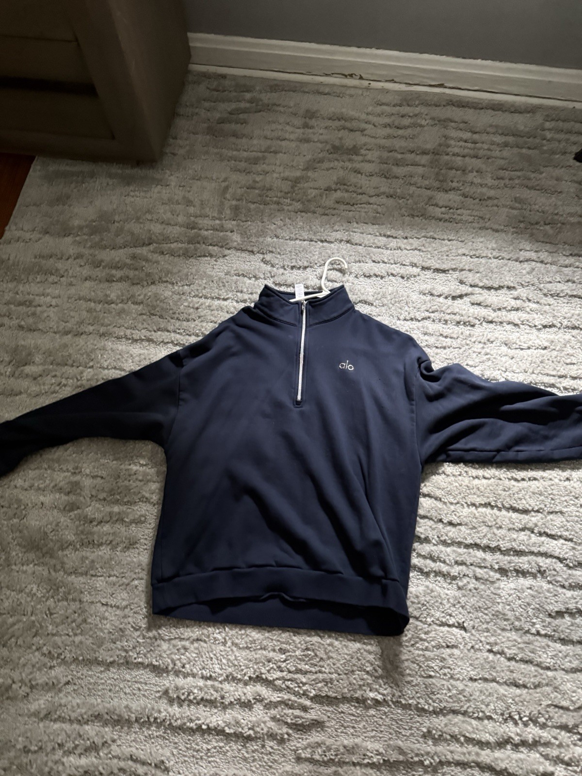 Alo Men’s Quarter Zip Size Large Long Sleeve Pullover Sweater