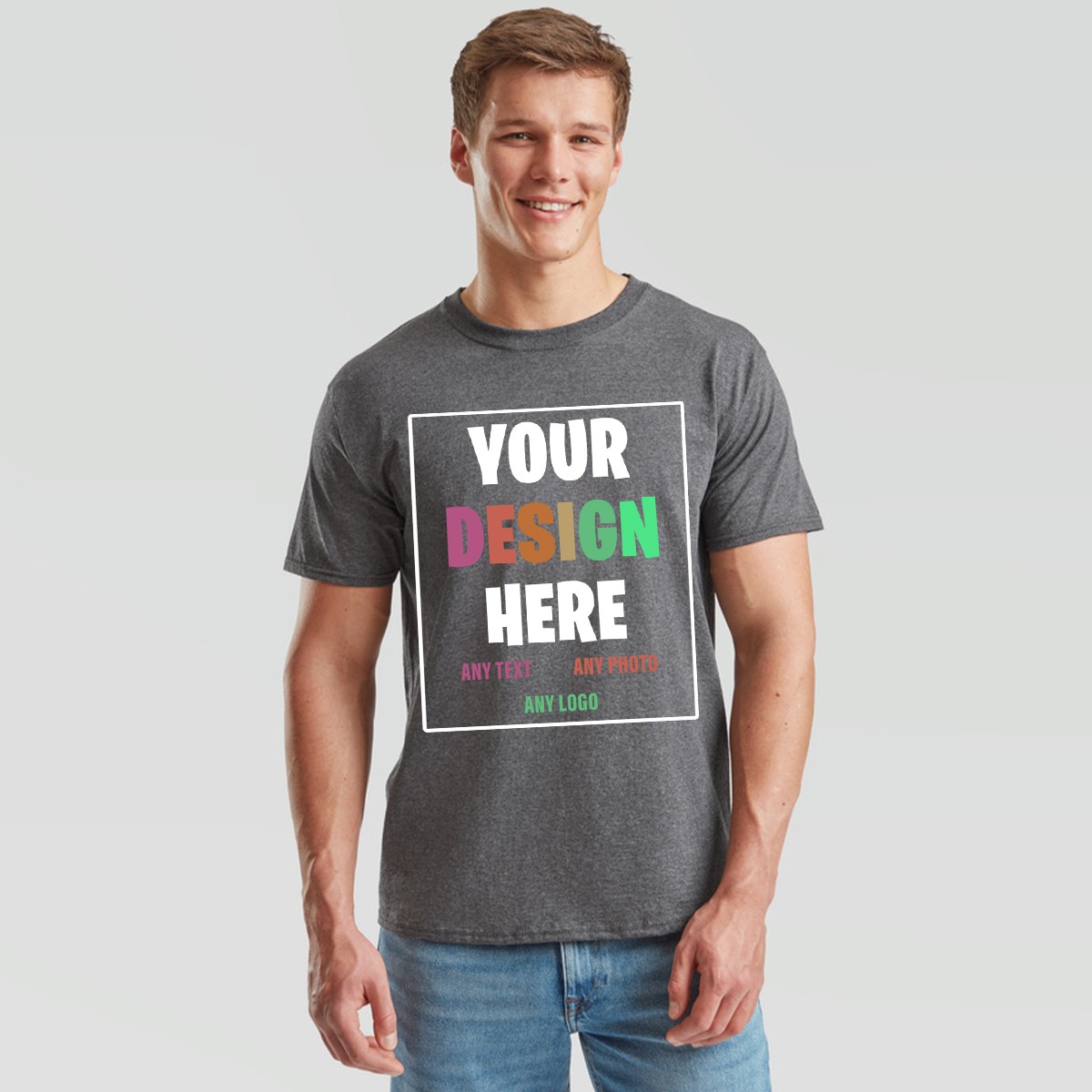 Custom Personalized T-Shirt – Your Design Here – Any Text Photo Logo Unisex Tee