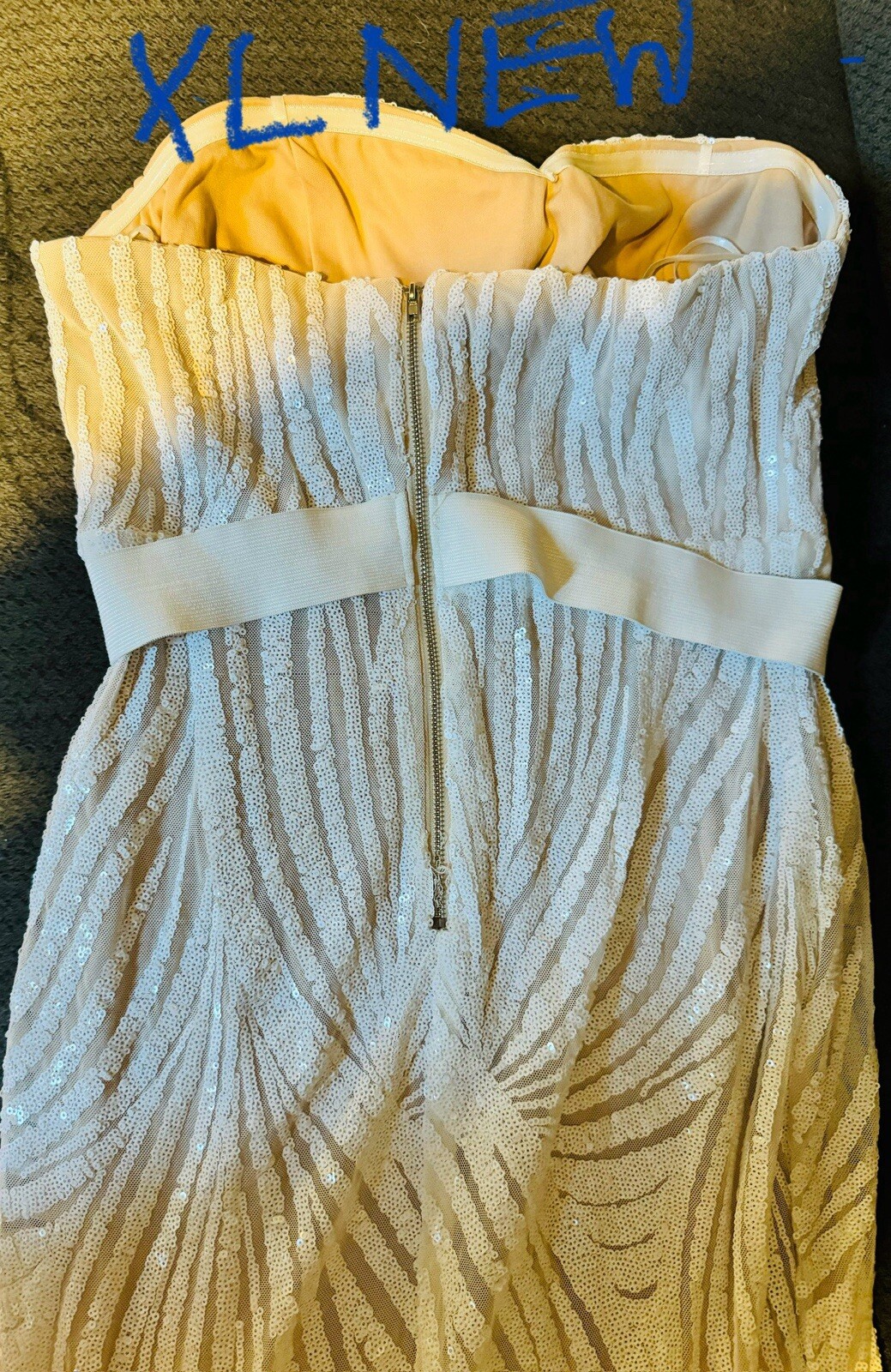 sequin dress size 12; beautifully lined with a soft microfiber material.