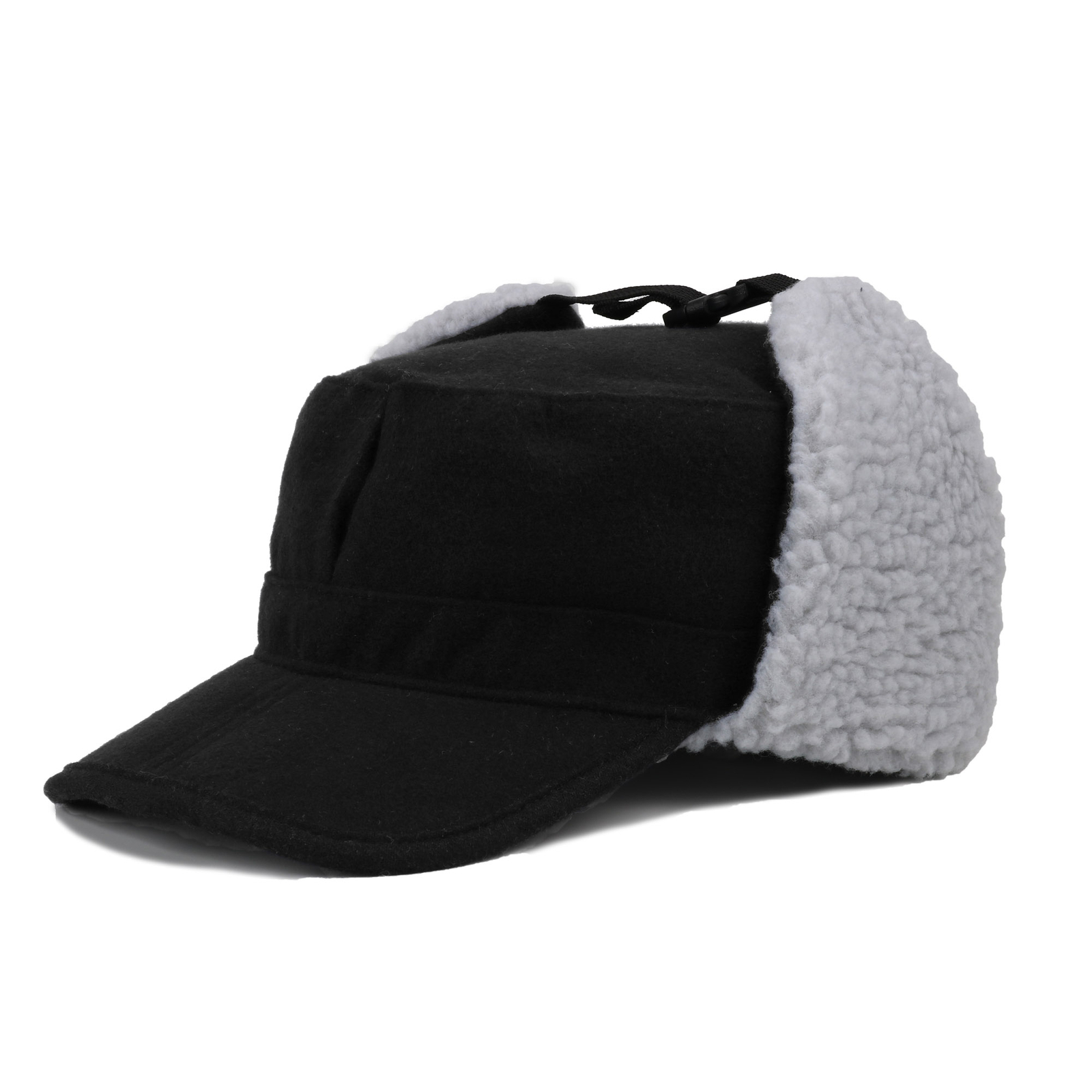 Winter Warm Thermal Hat Ear Flap Hat Flat Top Cap Hat for Cold Weather Outdoor