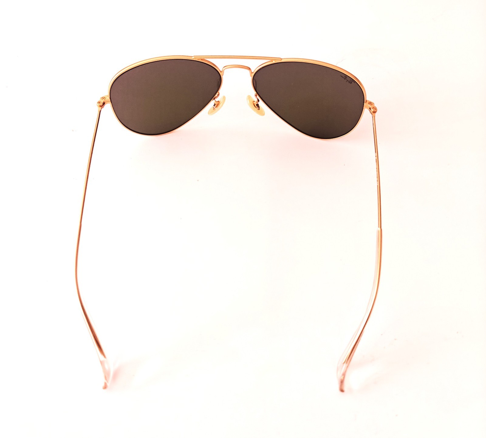 Ray-Ban RayBan RB3025 Aviator Matt Gold Frame Purple/ Violet Flash Lens 58mm