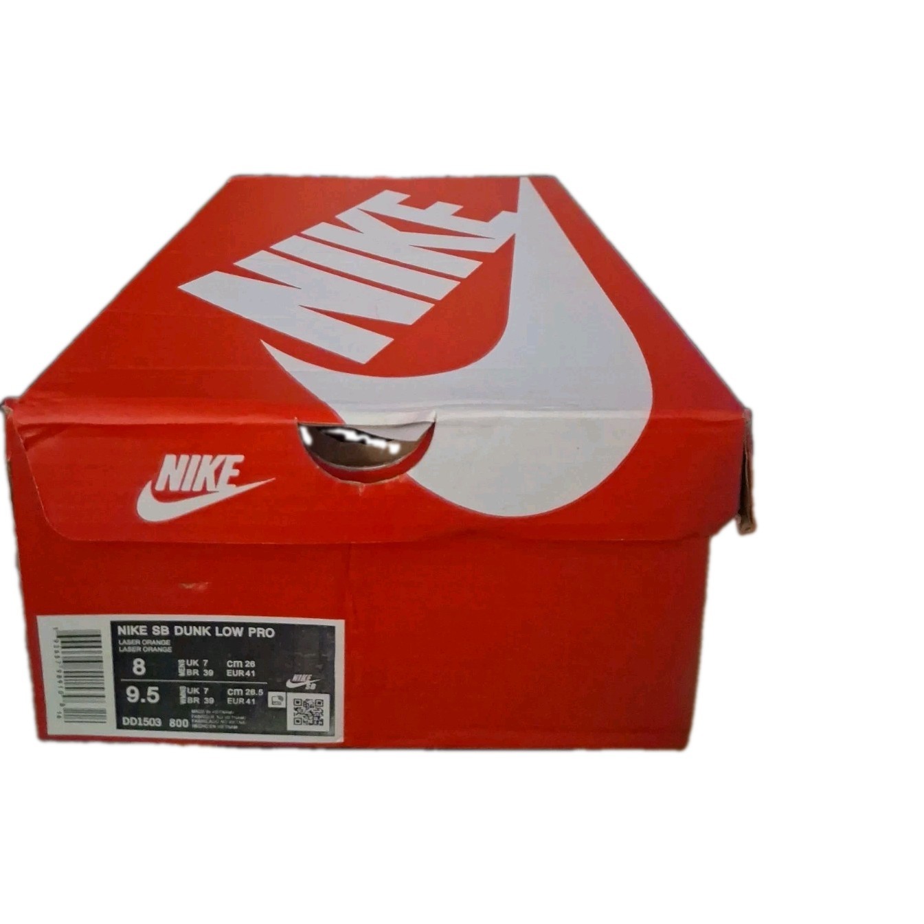 Size 8 M/9.5 W- Nike Dunk Low Laser Orange