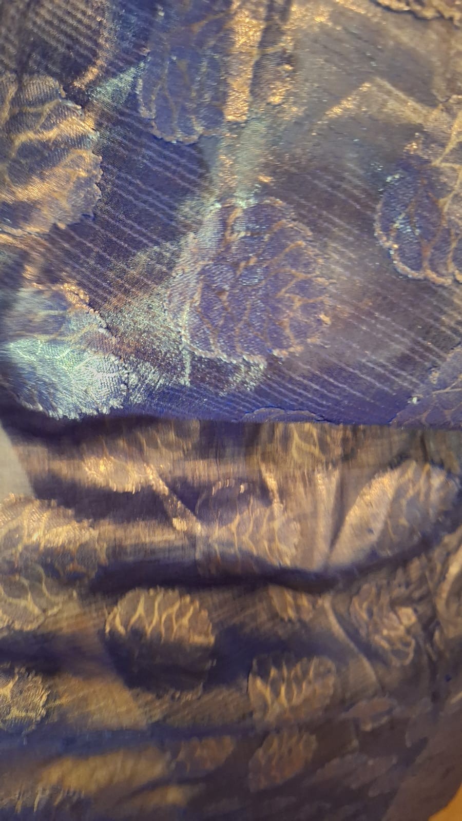 Long Purple/Gold Abaya Kaftan Modest Custom Tailor Made United Arab Emirates XL