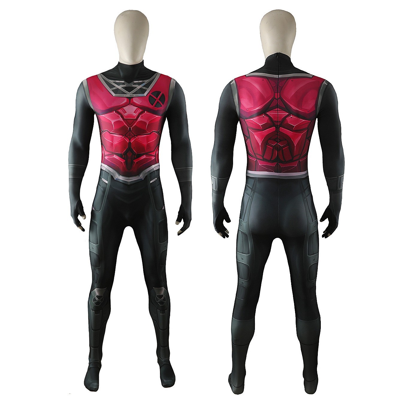 The Gambit Jumpsuit Remy Etienne LeBeau Cosplay Costume Superhero Suit Halloween