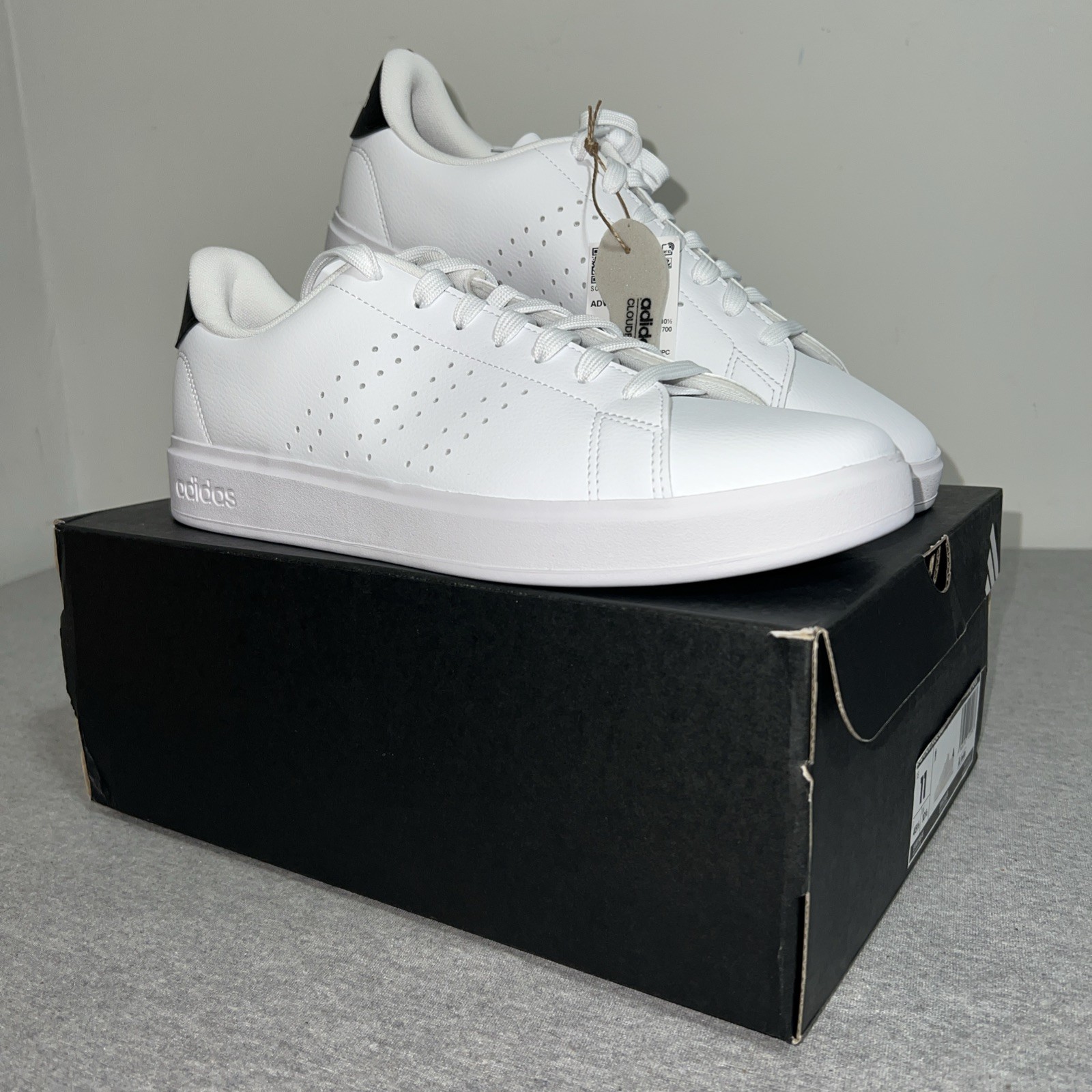 Adidas Advantage 2.0 White Black Legend Ink Sz 11 IF1661 Sneaker Sportswear