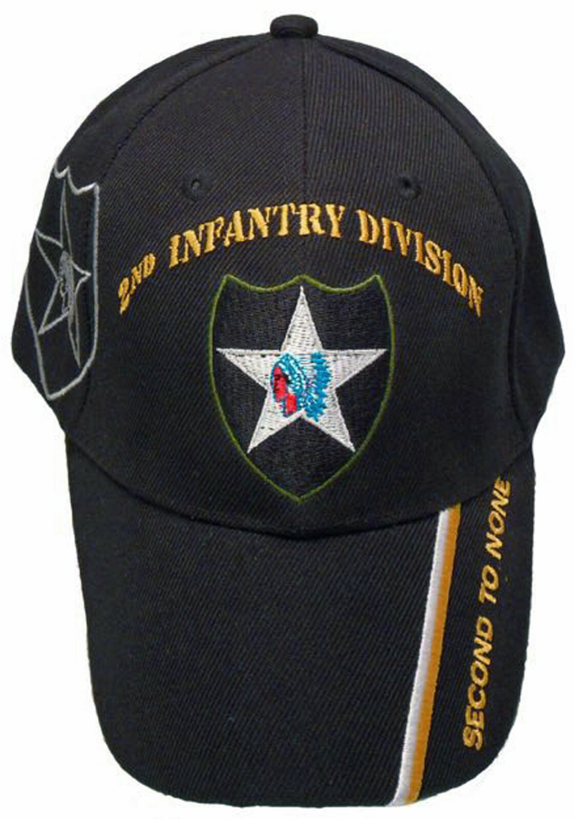 2nd Infantry Division Baseball Cap Second To None Hat Emblem Logo for Men Women