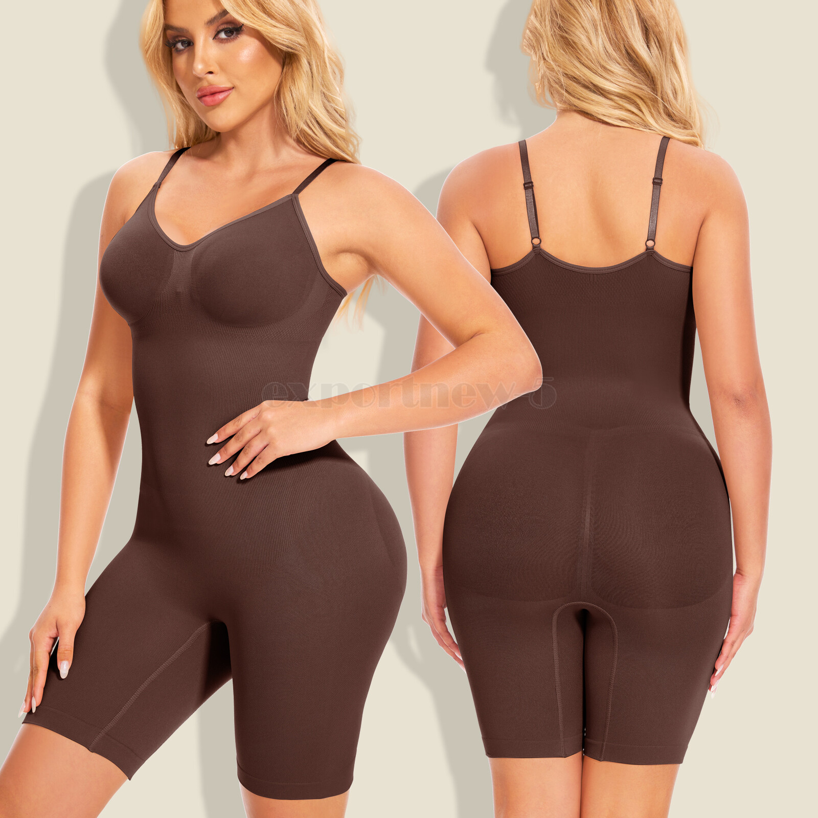 Tummy Control Bodysuit Sculpting Body Shaper Tank Top Shapewear Snatched Waist