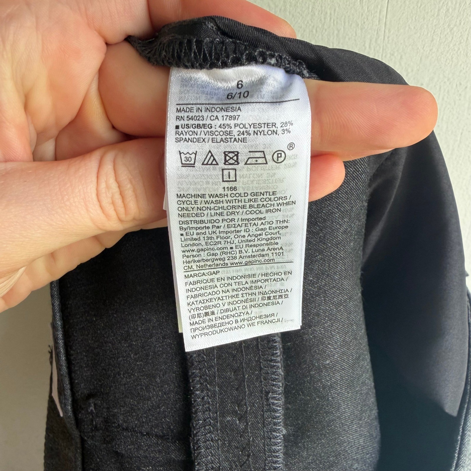 Gap Womens Charcoal Gray Heather Tailored Flare Dress Pants Size 6 NWT