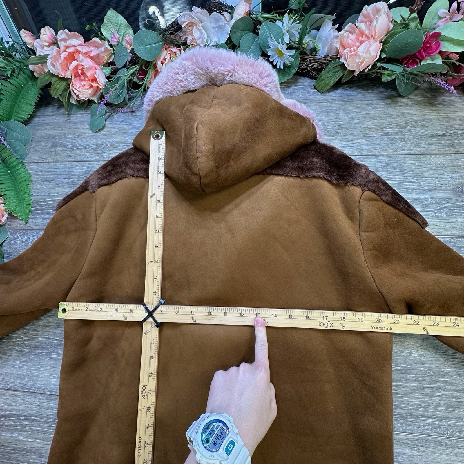 DENALI SHEARLING JACKET COAT FAUX FUR TAN BEIGE BROWN SIZE Medium Eskimo