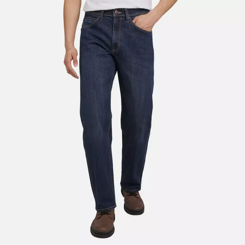 Wrangler Men’s Regular Fit Regular at Seat & Thigh Pants, Dark Blue, Size 34X34
