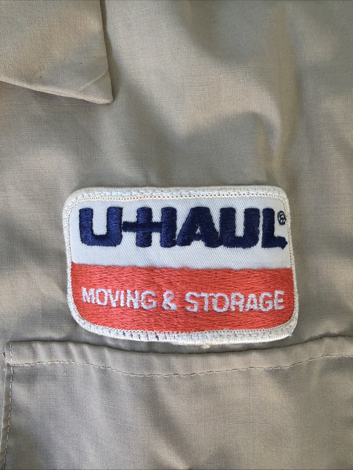 U Haul Moving And Storage Seafarer Work Shirt Size XL Vintage