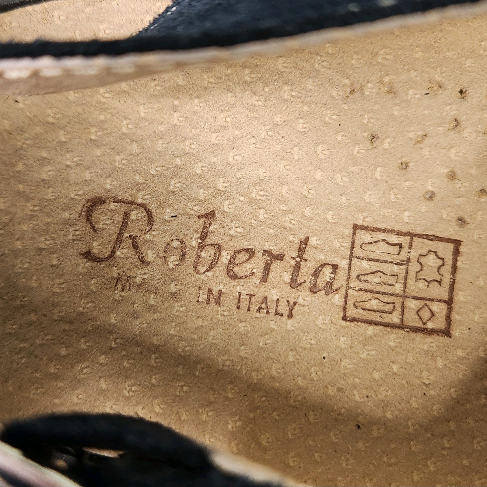 Roberta Womens Strappy Sandals Navy Blue Italy Removable Insole Leather US Sz 9M