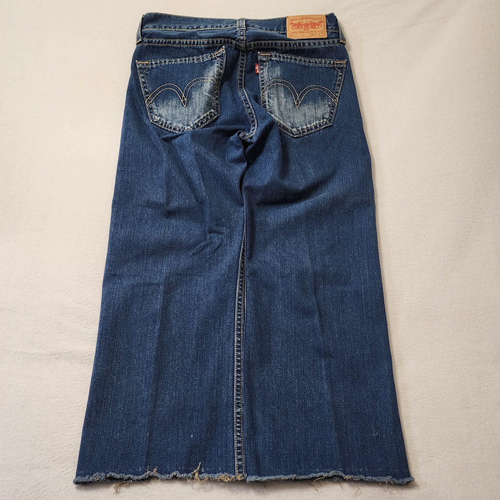 Vintage Levis Type 1 Baggy Jeans Mens 34×32 (36×28) Denim Wide Y2K Real Loose