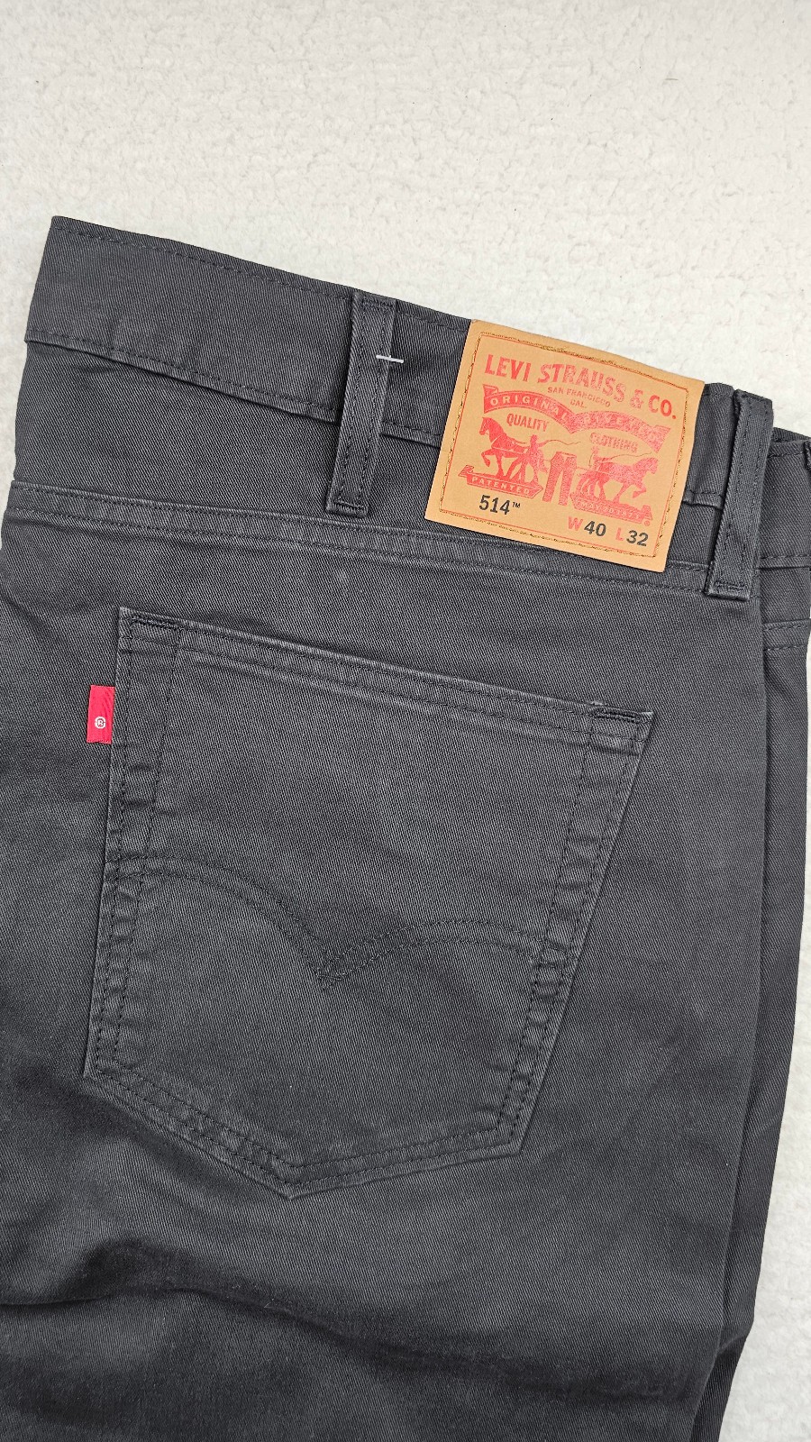 Levis 514 Straight Jeans Gray Charcoal Stretch Sits Below Waist CHOOSE YOUR SIZE