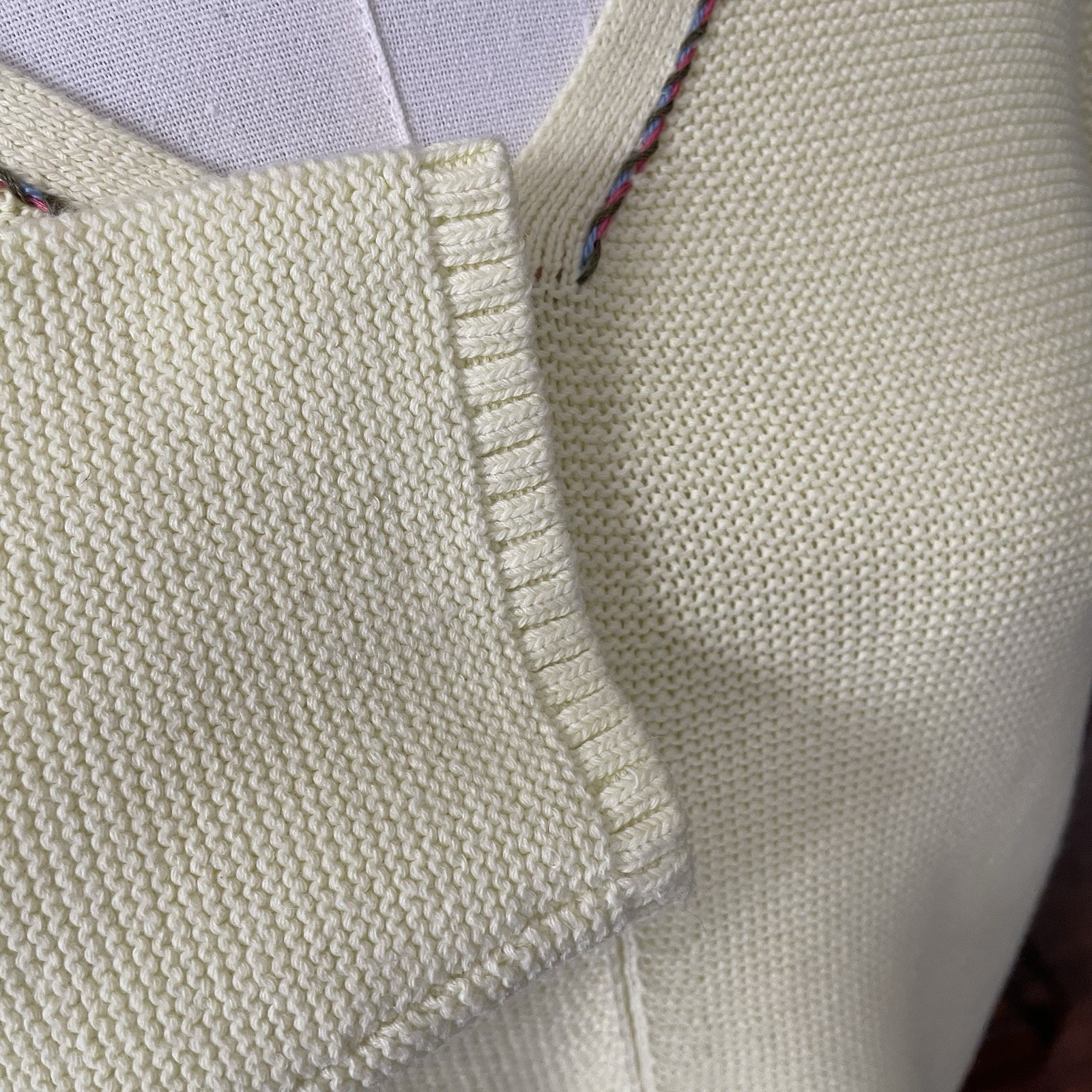 J.Jill Lemon Yellow Knit Sweater Petite Small 3/4 Sleeve Coastal Quiet Luxury