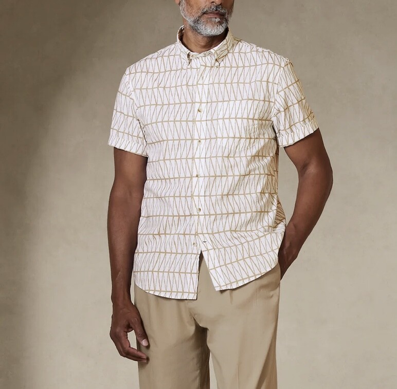 NWT BANANA REPUBLIC MEN SLIM COTTON SHIRT | YOUR CHOICE | M, L, XL, XXL | $60