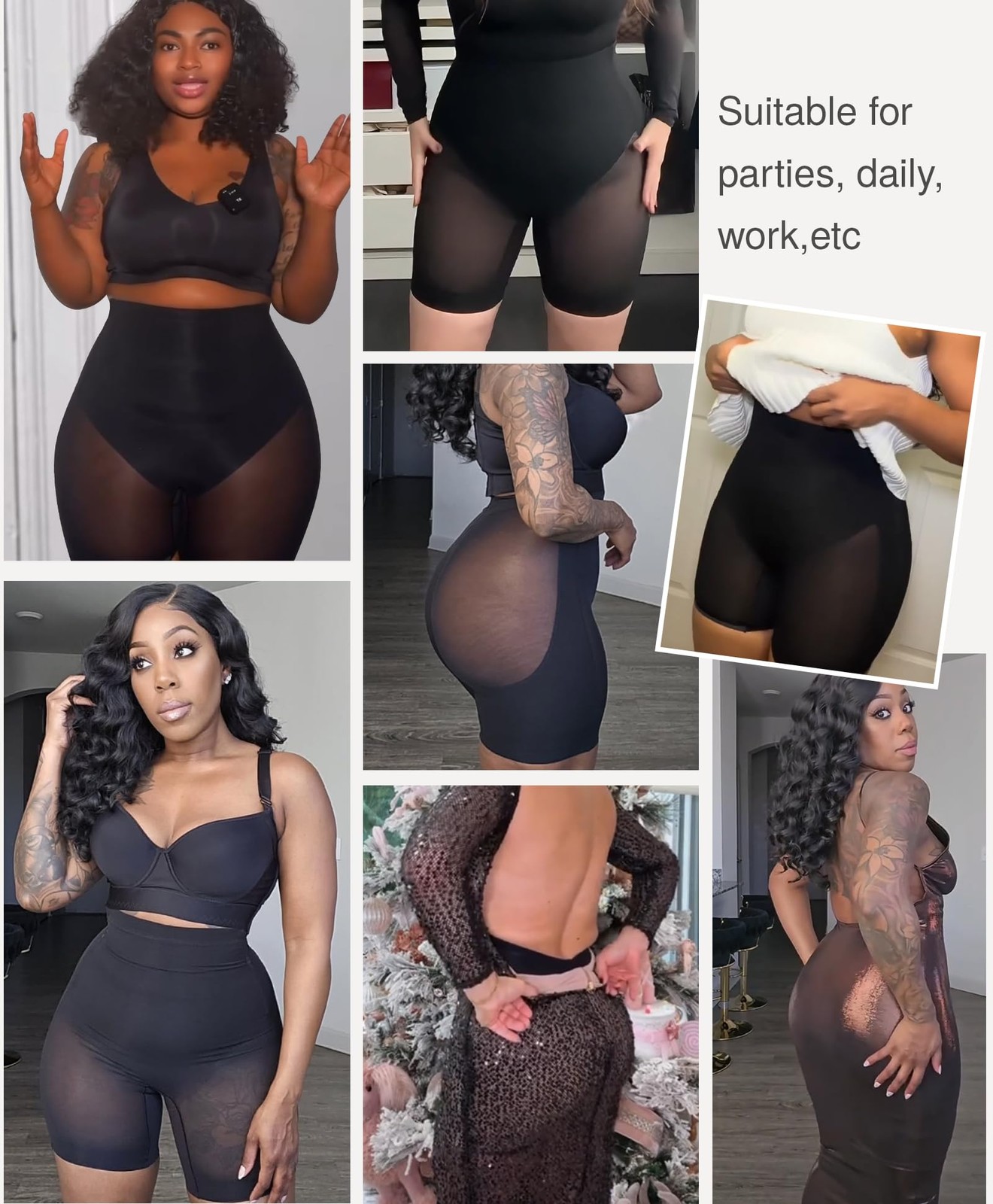 Womens Butt Lifter Low Back Shorts Tummy Control Body Shaper Panties Underwear