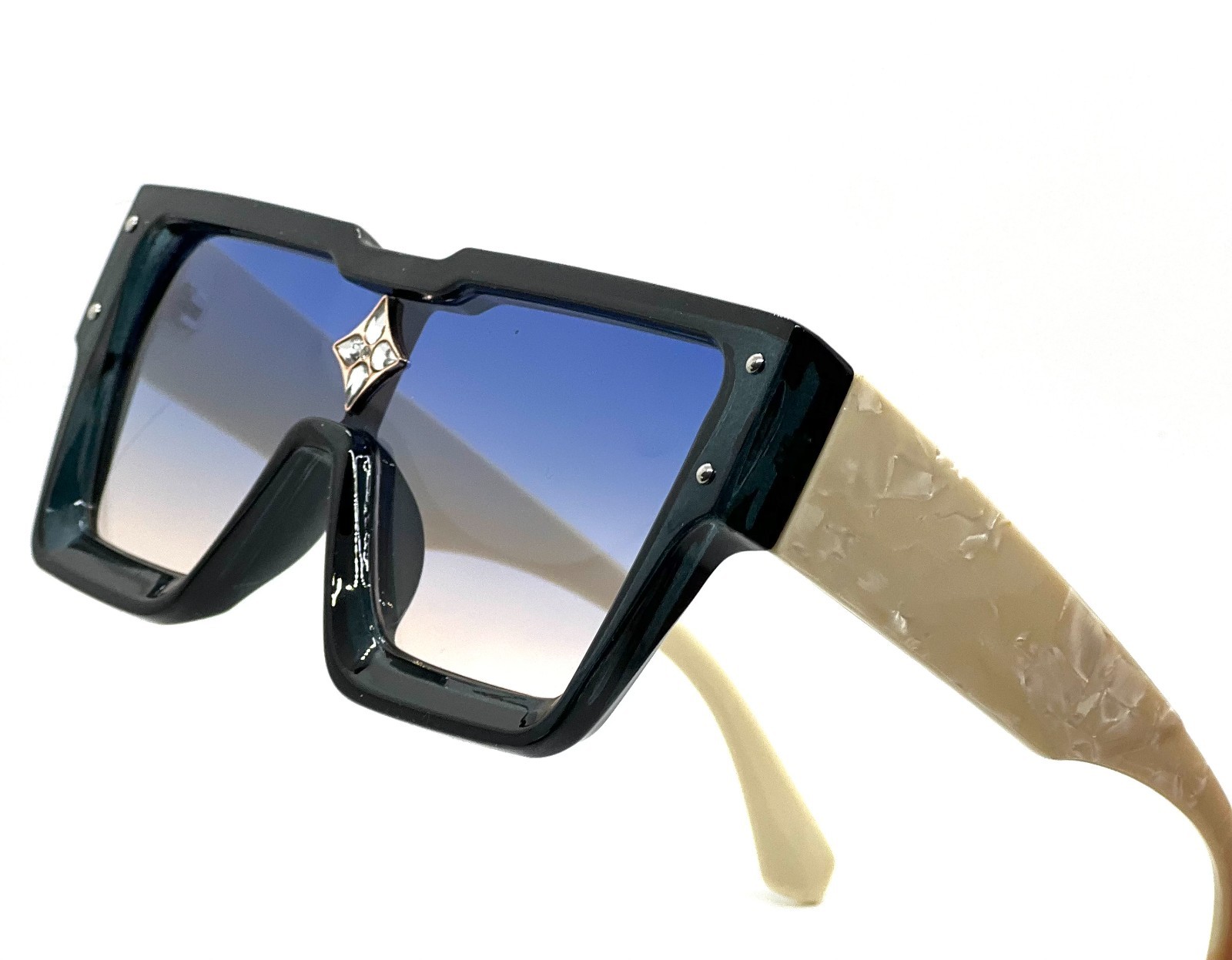 Oversized Classic Elegant Modern Hip Hop Shield SUNGLASSES Large Big Black Frame