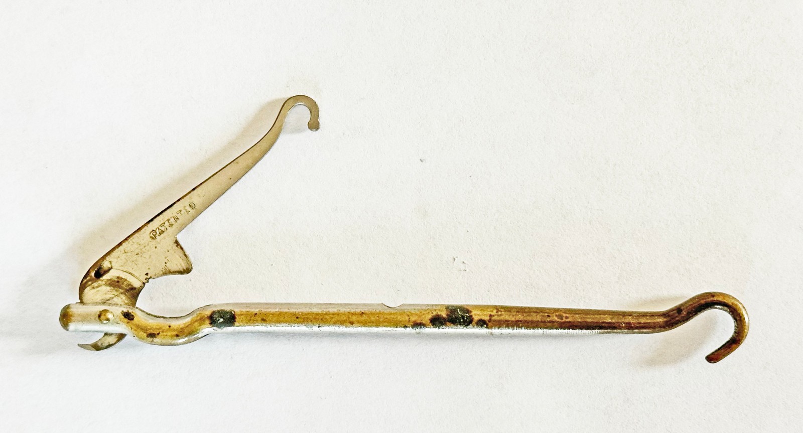 Antique Victorian Metal Folding Glove Boot Button Hook Patented Early 1900s