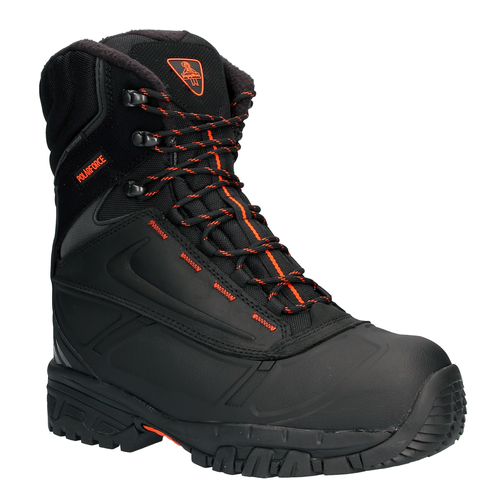 RefrigiWear Men’s PolarForce Max Waterproof Insulated 8-Inch Leather Work Boots