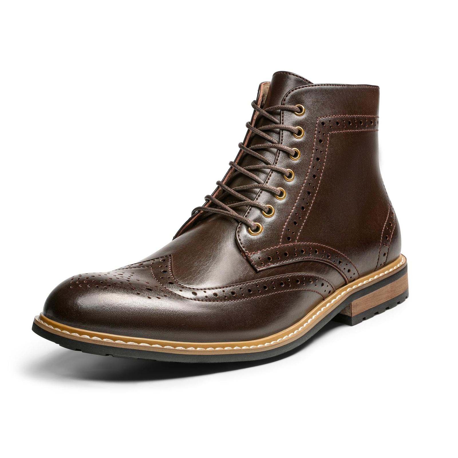 Bruno Marc Men’s Dress Ankle Motorcycle Boots for Business Casual Style