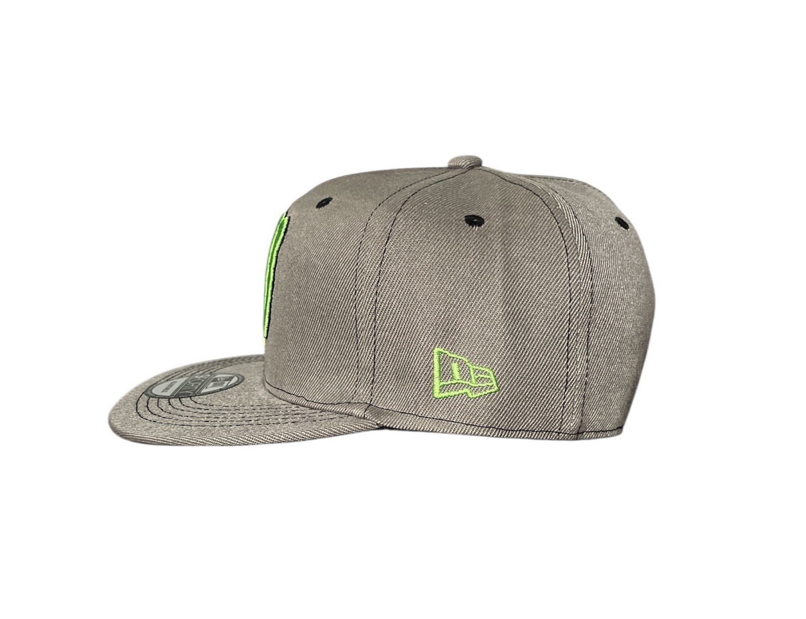 Monster Energy SnapBack Hat Green Claw Flat Bill Adjustable GRAY