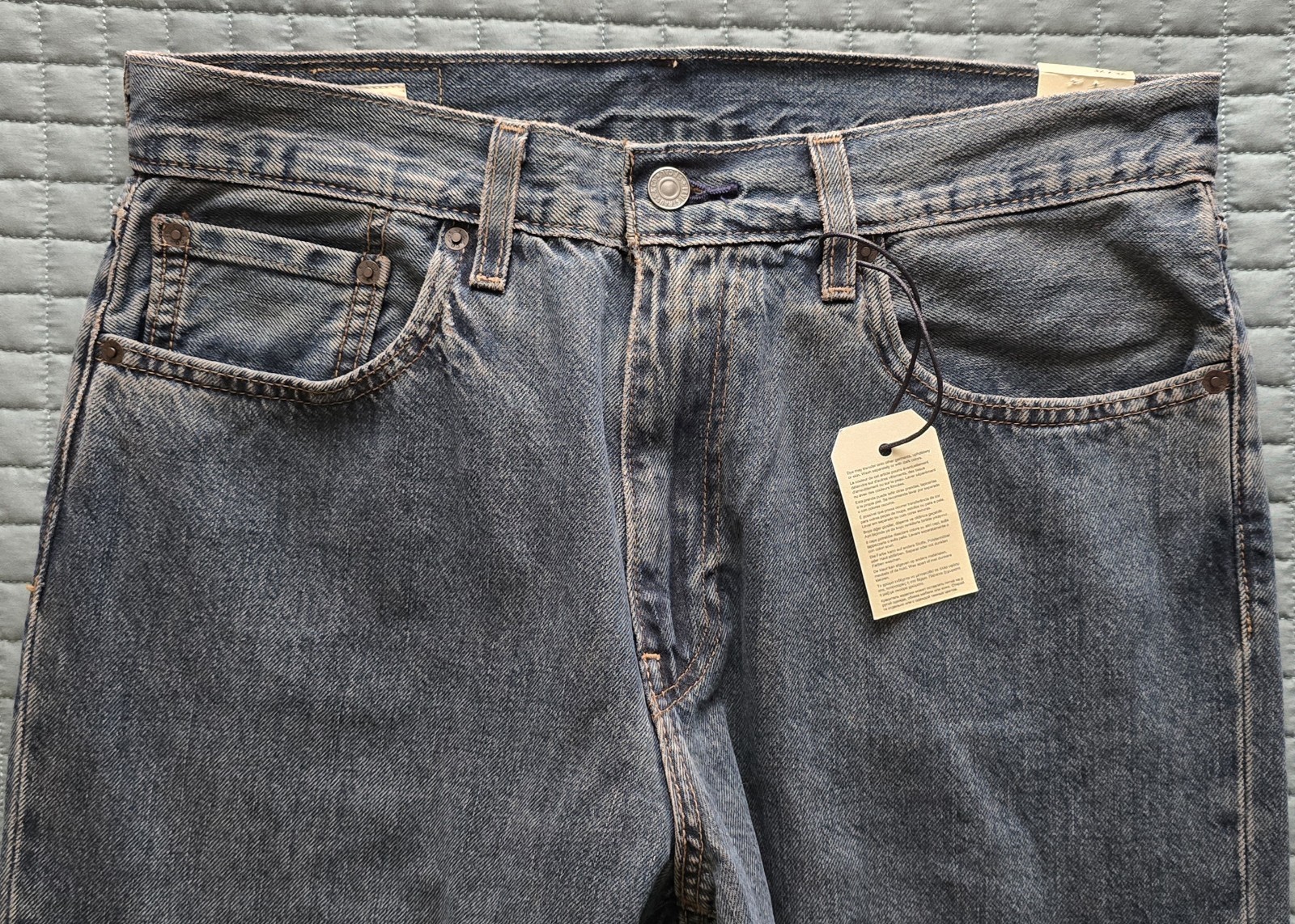 NWT Levi’s Premium 578 Baggy Denim Jeans Mens 32×32 Blue Cotton Wide Leg Pants