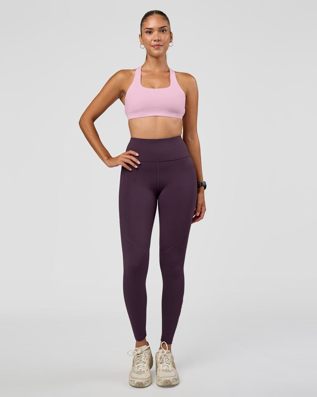 LSKD Rep Ultra High-Rise Full Length Legging Pockets Purple Plum NWT MSRP $110 M