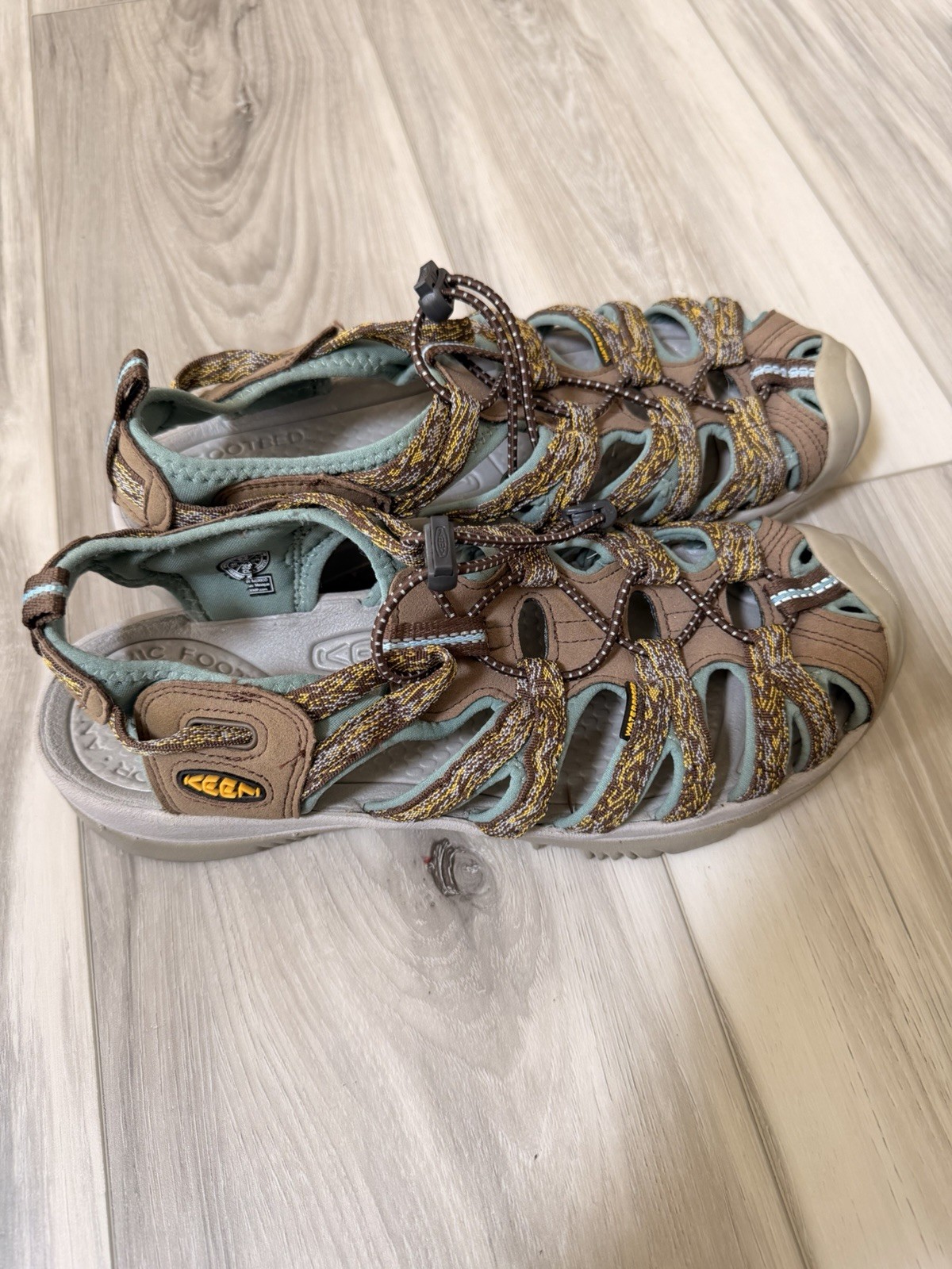 KEEN Women’s Strappy Lace-Up Adjustable Closed-Toe Sport Sandals 9.5