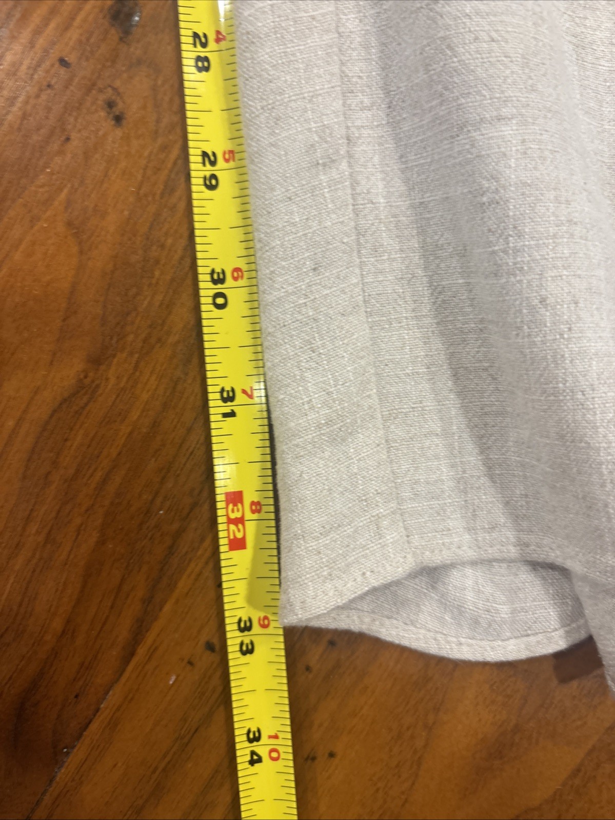 Juniper Blu wide leg Tulip wrapped pants Rayon/Linen Large Oatmeal